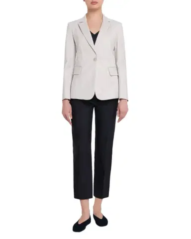 Emporio Armani Cotton Couture Single-Button Blazer | Thumbnail 1 Emporio Armani Cotton Couture Single-Button Blazer | Thumbnail 1