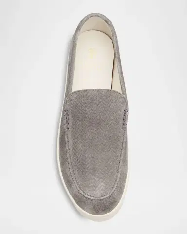 Brunello Cucinelli Men's Chevron Suede Slip-On Sneakers | Thumbnail 5 Brunello Cucinelli Men's Chevron Suede Slip-On Sneakers | Thumbnail 5