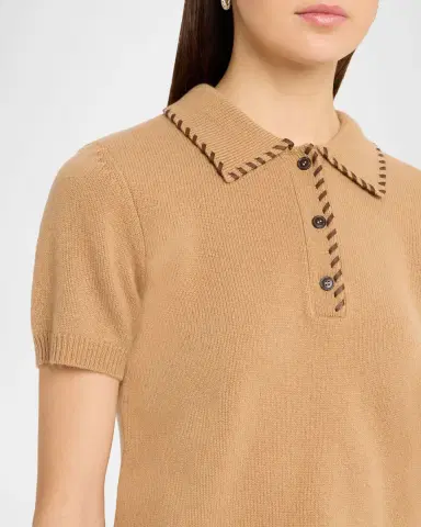 Frame The Leather Stitch Polo Sweater | Thumbnail 9 Frame The Leather Stitch Polo Sweater | Thumbnail 9
