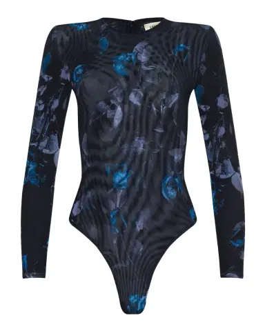 L'Agence Trista Floral Mesh Bodysuit | Thumbnail 1