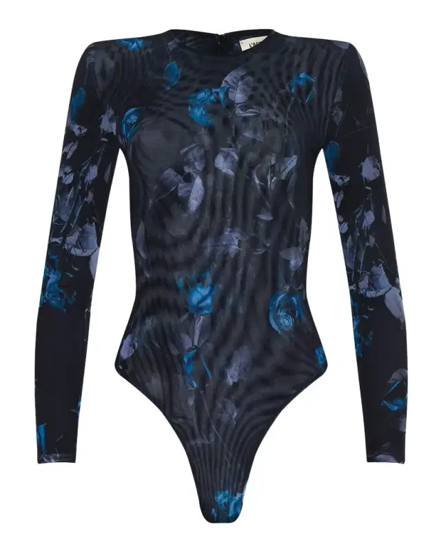 Trista Floral Mesh Bodysuit