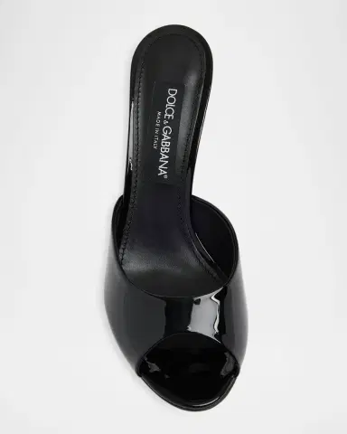 Dolce & Gabbana 75mm Vernice Patent Leather Mule Sandals | Thumbnail 5