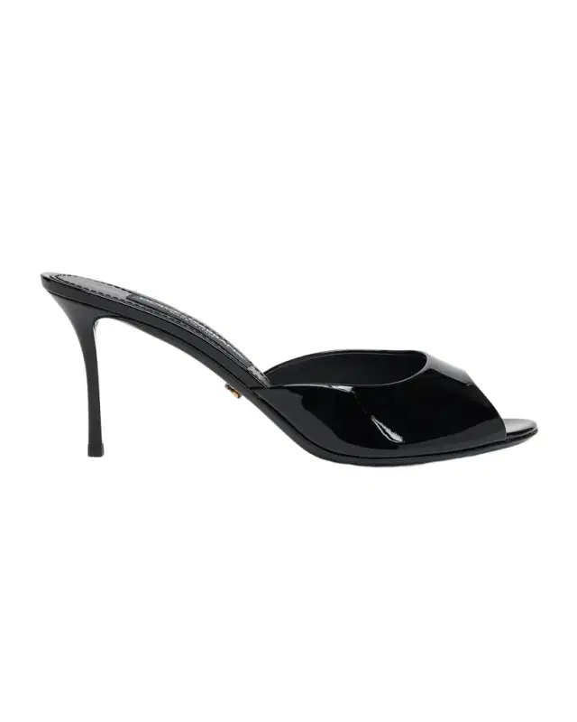 75mm Vernice Patent Leather Mule Sandals