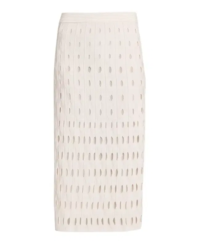 Billie Open Work Midi Skirt