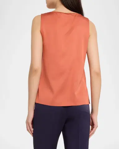 Ungaro Aliza Sleeveless Satin Blouse | Thumbnail 7 Ungaro Aliza Sleeveless Satin Blouse | Thumbnail 7