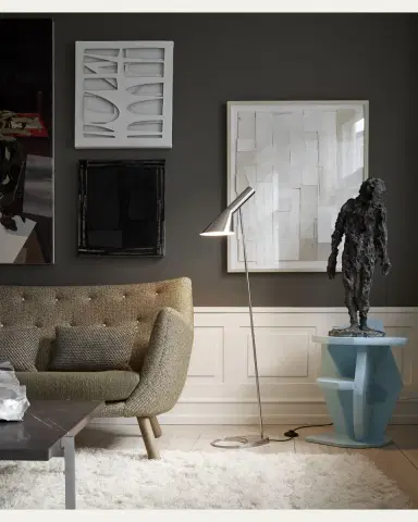 Louis Poulsen AJ Polished Stainless Steel Floor Lamp | Thumbnail 2