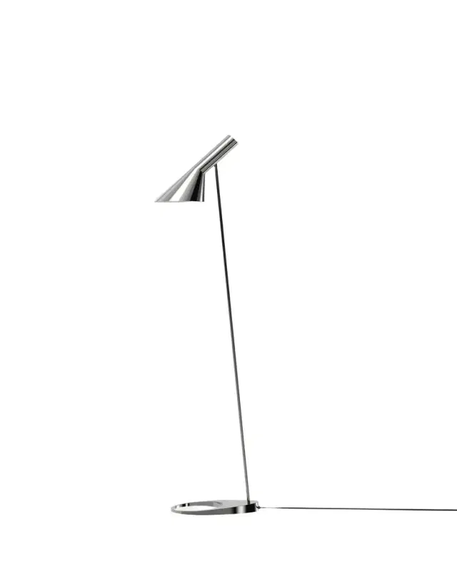 Louis Poulsen AJ Polished Stainless Steel Floor Lamp