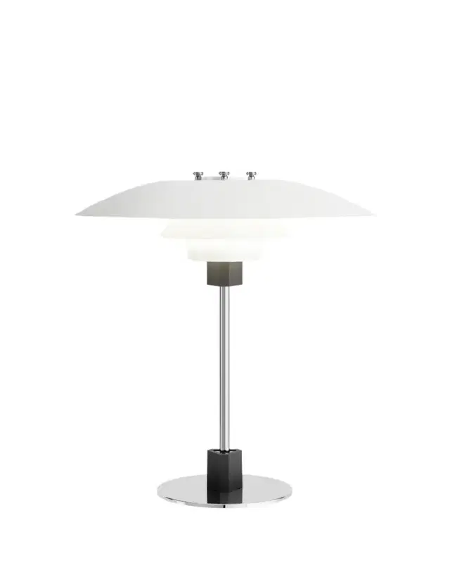 Louis Poulsen PH 4/3 White Glass Table Lamp
