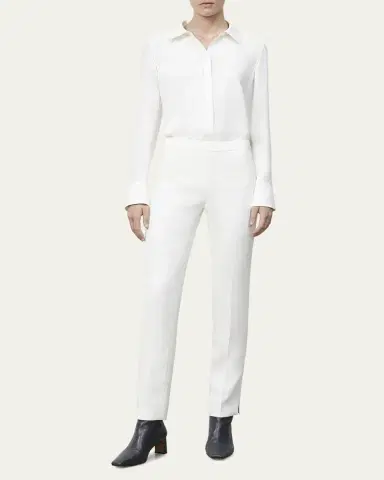 Lafayette 148 New York Petite Bleecker Finesse Crepe Pants | Thumbnail 10