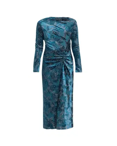 Simkhai Ferrera Long-Sleeve Floral Velvet Midi Dress | Thumbnail 1