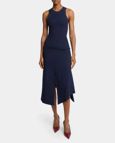 Victoria Beckham Cotton Ribbed Tank Top | Thumbnail 6