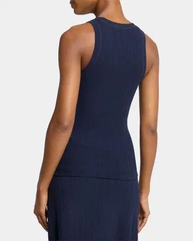 Victoria Beckham Cotton Ribbed Tank Top | Thumbnail 7