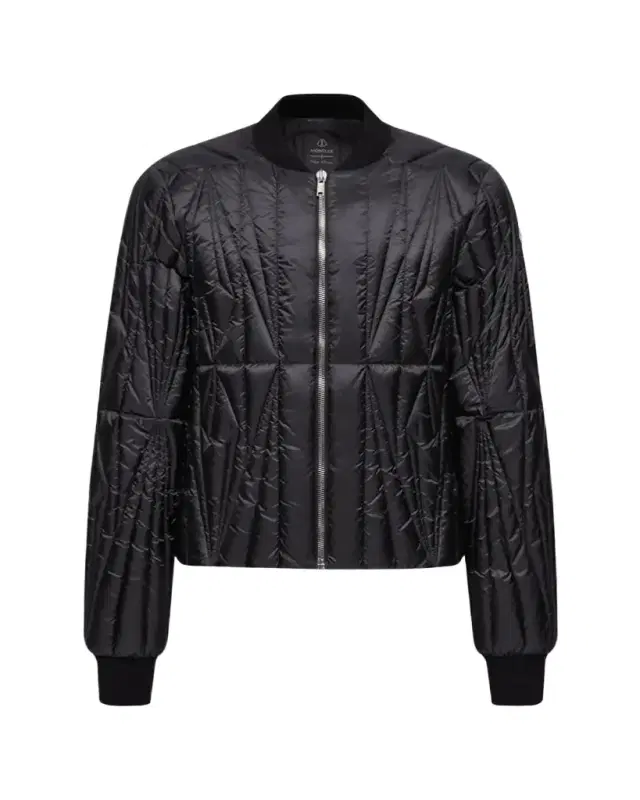 x Moncler Geocamo Quilted Leather Bomber Jacket