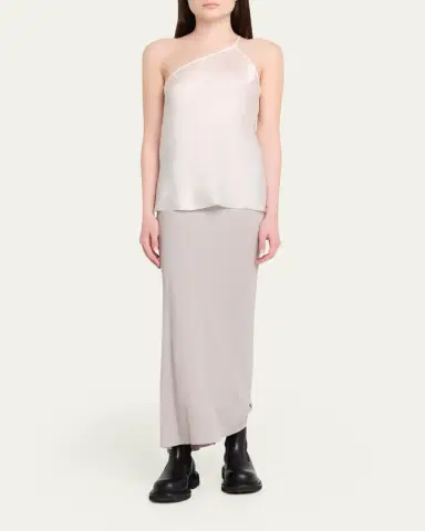 Rick Owens One-Shoulder Satin Slip Top | Thumbnail 2 Rick Owens One-Shoulder Satin Slip Top | Thumbnail 2
