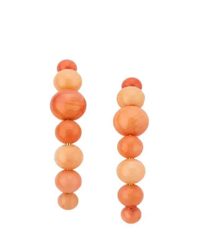 Beatriz Palacios Coral Arch Earrings