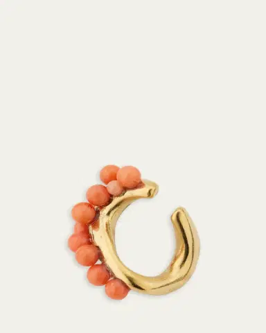 Beatriz Palacios Coral Wave Link Ear Cuff, Single | Thumbnail 4 Beatriz Palacios Coral Wave Link Ear Cuff, Single | Thumbnail 4