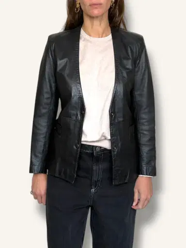 Jen Wonders Studio Leather Blazer | Thumbnail 2 Jen Wonders Studio Leather Blazer | Thumbnail 2