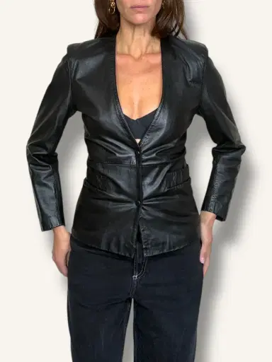 Jen Wonders Studio Leather Blazer | Thumbnail 6 Jen Wonders Studio Leather Blazer | Thumbnail 6