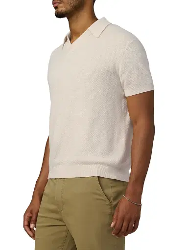 Joe's Jeans Men's Johnny Honeycomb Knit Polo Shirt | Thumbnail 3 Joe's Jeans Men's Johnny Honeycomb Knit Polo Shirt | Thumbnail 3