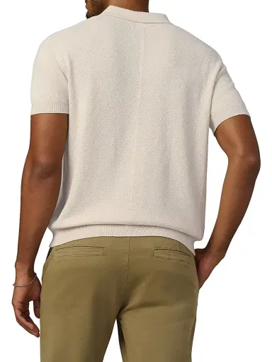 Joe's Jeans Men's Johnny Honeycomb Knit Polo Shirt | Thumbnail 4 Joe's Jeans Men's Johnny Honeycomb Knit Polo Shirt | Thumbnail 4
