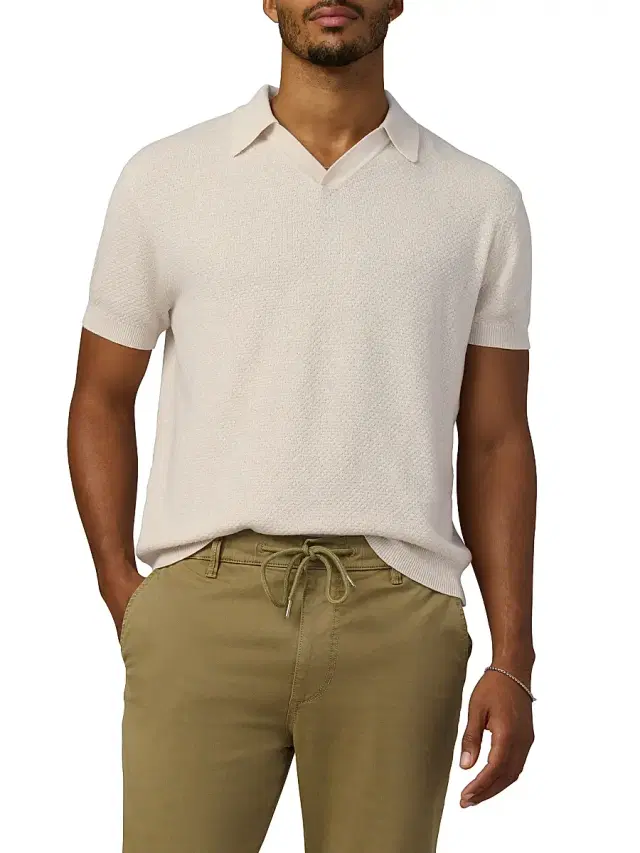 Joe's Jeans Men's Johnny Honeycomb Knit Polo Shirt