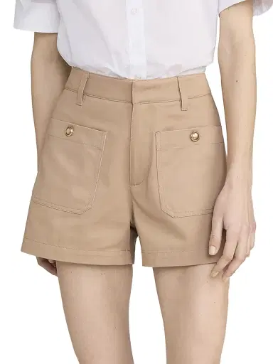 Frame Women's The Cruise High-Rise Shorts - Sand Dune - Size 32 | Thumbnail 3