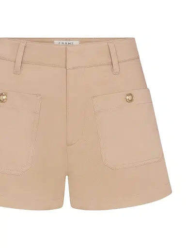 Frame Women's The Cruise High-Rise Shorts - Sand Dune - Size 32 | Thumbnail 7