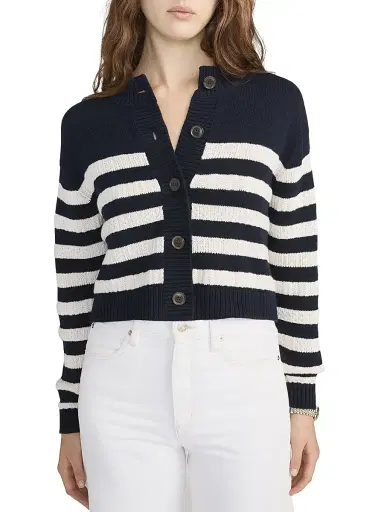 Frame Women's The Variation Femme Striped Cardigan | Thumbnail 3 Frame Women's The Variation Femme Striped Cardigan | Thumbnail 3