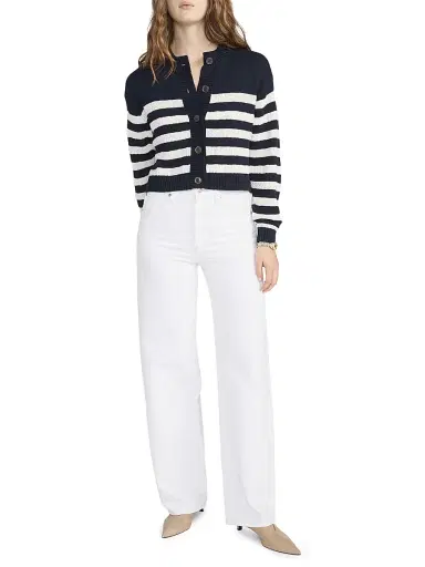 Frame Women's The Variation Femme Striped Cardigan | Thumbnail 1 Frame Women's The Variation Femme Striped Cardigan | Thumbnail 1
