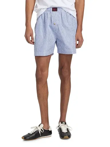 Willy Chavarria Men's Striped Cotton-Blend Boxer Shorts | Thumbnail 3