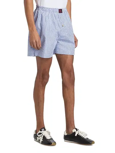 Willy Chavarria Men's Striped Cotton-Blend Boxer Shorts | Thumbnail 4
