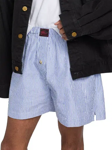 Willy Chavarria Men's Striped Cotton-Blend Boxer Shorts | Thumbnail 6