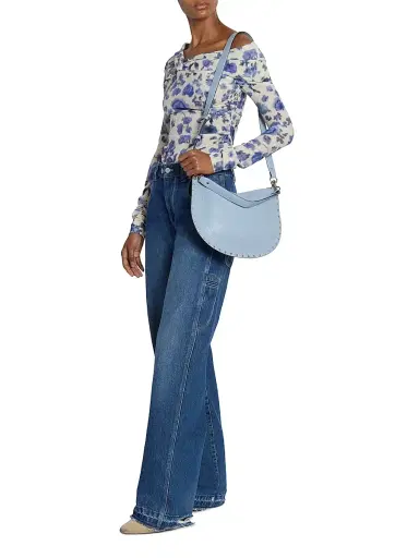 Isabel Marant Women's Jeyda Cotton Wide-Leg Jeans | Thumbnail 2