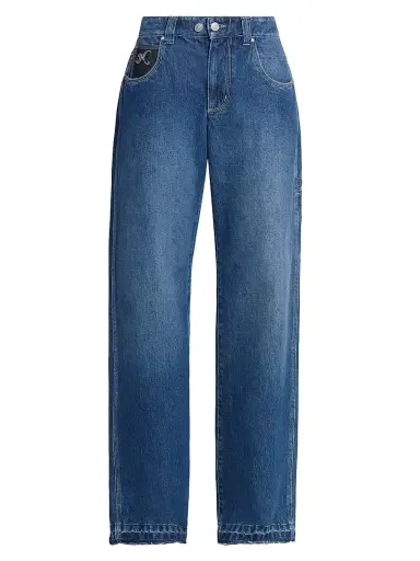 Isabel Marant Women's Jeyda Cotton Wide-Leg Jeans | Thumbnail 1