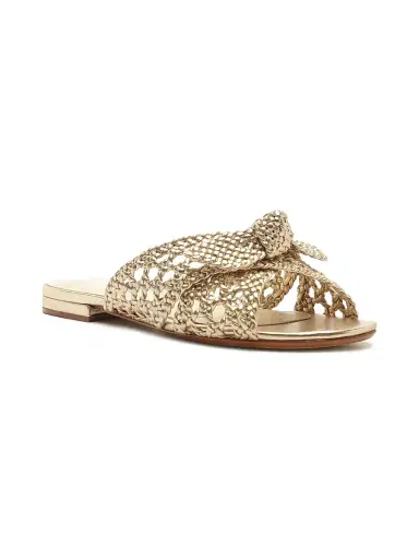 Alexandre Birman Women's Belinda Woven Leather Woven Sandals - Golden - Size 10.5 | Thumbnail 2 Alexandre Birman Women's Belinda Woven Leather Woven Sandals - Golden - Size 10.5 | Thumbnail 2