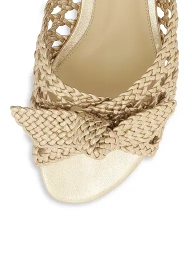 Alexandre Birman Women's Belinda Woven Leather Woven Sandals - Golden - Size 10.5 | Thumbnail 5 Alexandre Birman Women's Belinda Woven Leather Woven Sandals - Golden - Size 10.5 | Thumbnail 5
