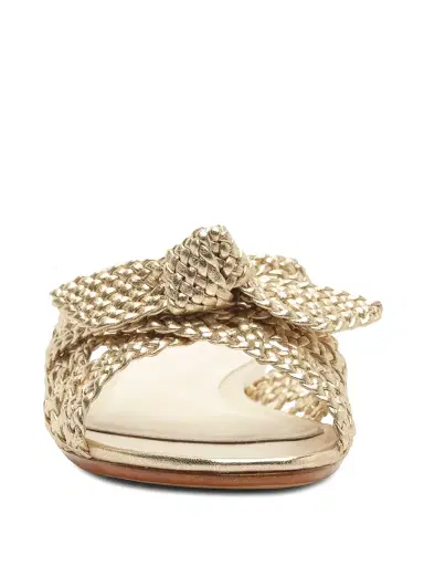 Alexandre Birman Women's Belinda Woven Leather Woven Sandals - Golden - Size 10.5 | Thumbnail 6 Alexandre Birman Women's Belinda Woven Leather Woven Sandals - Golden - Size 10.5 | Thumbnail 6