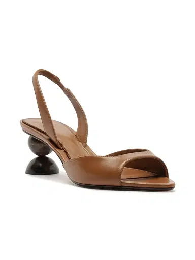 Alexandre Birman Women's Tropicana 50MM Spherical Slingback Sandals - Espresso - Size 12 | Thumbnail 2