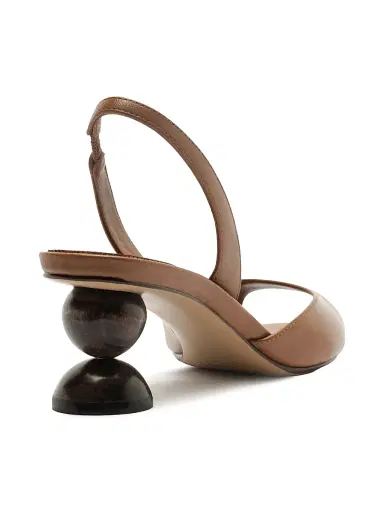 Alexandre Birman Women's Tropicana 50MM Spherical Slingback Sandals - Espresso - Size 12 | Thumbnail 3
