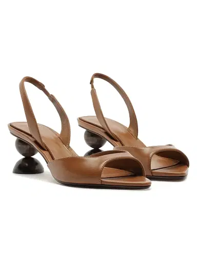 Alexandre Birman Women's Tropicana 50MM Spherical Slingback Sandals - Espresso - Size 12 | Thumbnail 9