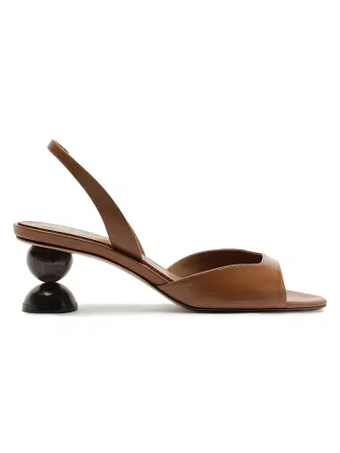Alexandre Birman Women's Tropicana 50MM Spherical Slingback Sandals - Espresso - Size 12 | Thumbnail 1