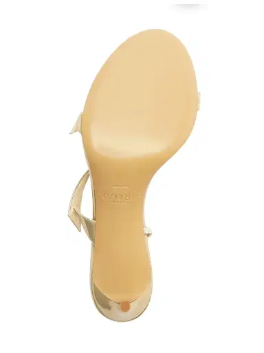Alexandre Birman Women's Tita 60MM Metallic Leather Sandals - Yellow - Size 10 | Thumbnail 7