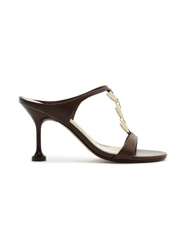Women's Lia 85MM T-Strap Leather Mules - Mousse