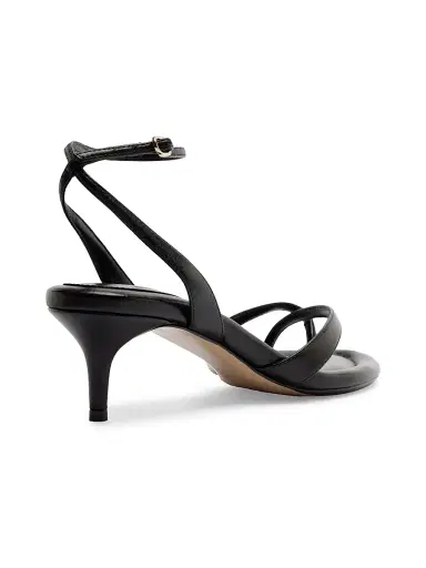 Alexandre Birman Women's Nelly 50MM Leather Kitten-Heel Sandals - Black | Thumbnail 3 Alexandre Birman Women's Nelly 50MM Leather Kitten-Heel Sandals - Black | Thumbnail 3