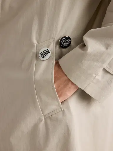 Prada Men's Metal Pins - White | Thumbnail 2