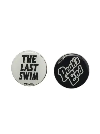 Prada Men's Metal Pins - White | Thumbnail 1