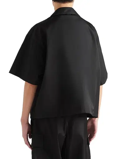 Prada Men's Re-Nylon Short-Sleeved Shirt | Thumbnail 3 Prada Men's Re-Nylon Short-Sleeved Shirt | Thumbnail 3