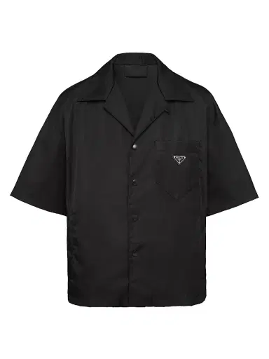 Prada Men's Re-Nylon Short-Sleeved Shirt | Thumbnail 1 Prada Men's Re-Nylon Short-Sleeved Shirt | Thumbnail 1