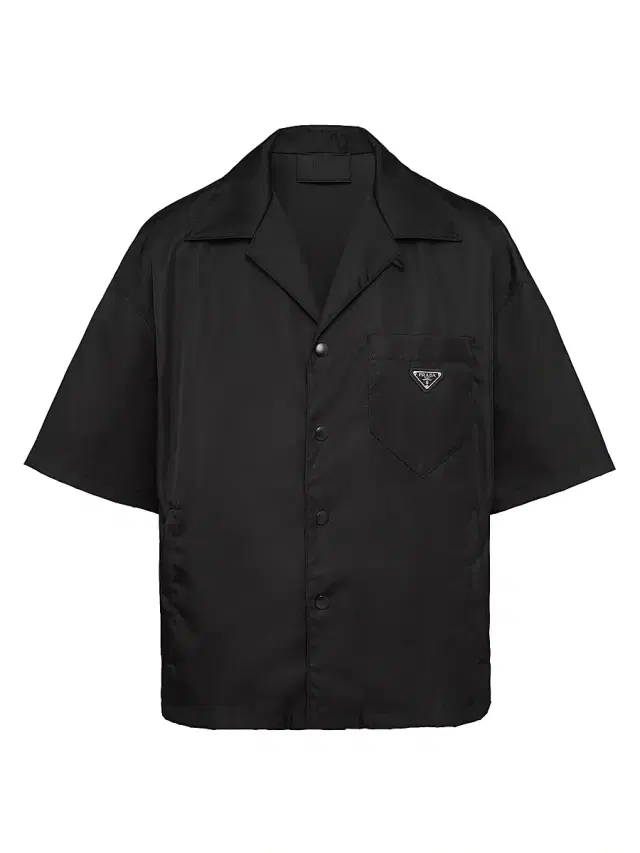 Men's Re-Nylon Short-Sleeved Shirt - Black