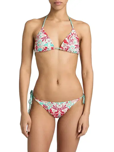 Ramy Brook Women's Nikoleta Floral-Print Triangle Bikini Top - Flame Combo | Thumbnail 3